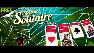 Spider Solitaire with Themes  Gameplay  FREE [upl. by Chiquita399]