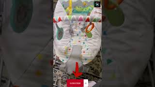 Bright Starts Safari Fun 3Point  Baby Bouncer with Toy bar  review video babyfunnyactivity [upl. by Debbi]