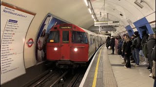 Northbound Bakerloo Line Train at Embankment Station [upl. by Aikahs]