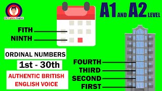 Learn the Ordinal Numbers in English  How to say and write them [upl. by Shelagh]