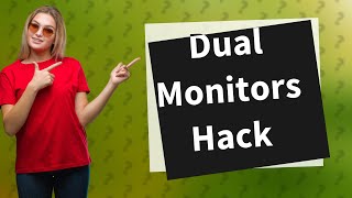 How to use 2 monitors with 1 HDMI port [upl. by Elvera79]