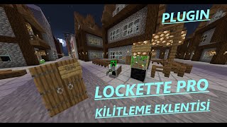 KİTLEME EKLENTİSİ  ATERNOS LOCKETTE PRO PLUGİNİ  MİNECRAFT  1193  2023 [upl. by Barnes]