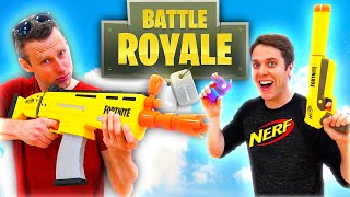 FORTNITE NERF TRICK SHOT WAR vs AARON ESSER [upl. by Wagner544]