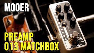 Mooer 013 Matchbox Guitar Preamp Video Test [upl. by Dunseath993]