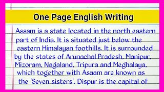 One page handwriting  English writing  English ki nakal  English ki writing [upl. by Nuy]