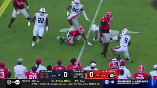 Georgia vs Auburn 2024  Full Game Highlights  Every Play  College Football Week 6  1 Hour Dawgs [upl. by Ardnaeel]