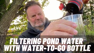 Filtering pond water into safe drinking water with WatertoGo [upl. by Daniela]