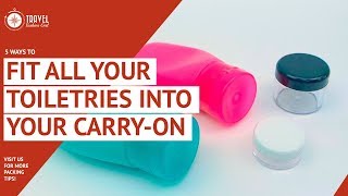 How to Fit All Your Beauty Products in a Carryon [upl. by Burgess112]