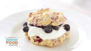 Raspberry Shortcakes  Everyday Food with Sarah Carey [upl. by Aihsiek120]