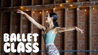 Ballet Class For Beginners  How To Do Simple Ballet Moves With trainwithkendall [upl. by Enaerb]