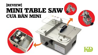 Review Mini Table Saw  Cưa bàn Mini [upl. by Salas247]