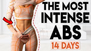 THE MOST INTENSE ABS WORKOUT 14 day results  5 min Workout [upl. by Hsina]