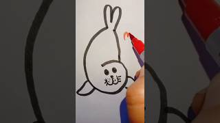 Easy cute 🦭 seal drawingartytshortsvideoshortsfeed trending [upl. by Assi]