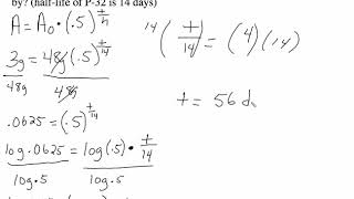 Half Life calculating time [upl. by Saraiya]