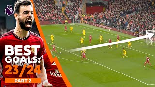 BEST Premier League Goals Of 202324 Ft Fernandes amp Mac Allister  Part 2 [upl. by Metah294]