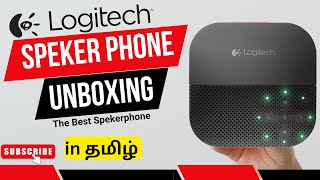 Logitech Mobile Speakerphone P710e UNBOXING tamil logitech microphone new unboxing [upl. by Annol89]