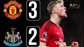 Man Utd vs newcastle  Manchester United vs Newcastle 32 HIGHLIGHTS  Premier League [upl. by Yllehs]