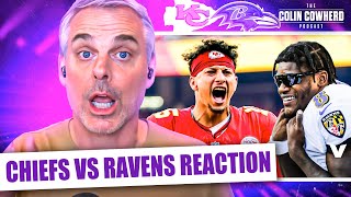 ChiefsRavens Reaction Mahomes reaches Super Bowl Lamar amp Harbaugh quotcollapsequot  Colin Cowherd NFL [upl. by Wrigley498]