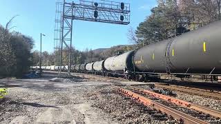 Norfolk Southern with 3 locomotives heading North at Harriman TN with 1817 leading [upl. by Alvar]