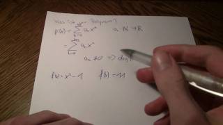 Mathematik  Polynome  Teil 1  Definition und Gradbestimmung [upl. by Garris783]