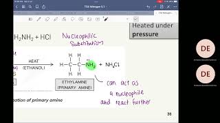 Saturday 2nd July 2022 T34 Formation of Amine amp Phenylamine Reaction of Phenylamine [upl. by Anihpled]