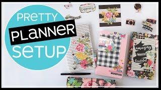 Pretty Planner Setup  Carpe Diem Travelers Notebook  Hello Collection [upl. by Anirac849]