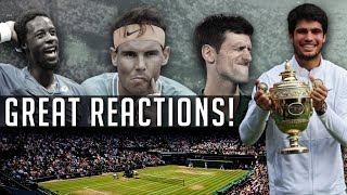 Carlos Alcaraz  Top 15 Reactions To His Brilliant Tennis [upl. by Estey919]