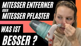 MITESSER ENTFERNEN MitesserSauger vs MitesserPflaster 🤷🏼‍♂️  Was ist besser akne mitesser [upl. by Ibur]