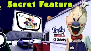 Ice Scream 2 Secret Feature Play Youtube videos in the Game DavidsTV FGTeev ThinkNoodles [upl. by Hannala]