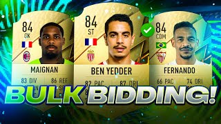 Bulk Bidding With Another 10 Players Who Always Work FIFA 22 Trading Method [upl. by Wilma]