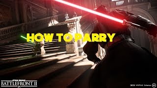 Battlefront 2 How To Parry [upl. by Nosreh973]