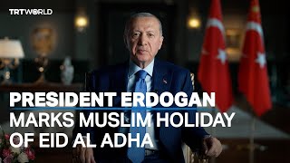 President Erdogan marks Muslim holiday of Eid al Adha [upl. by Gino]