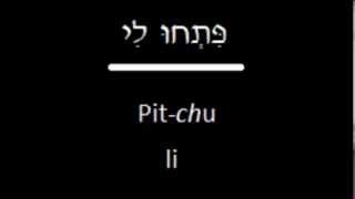 Prayereoke Pitchu Li Psalm 11819 in Hebrew [upl. by Aerdnod]