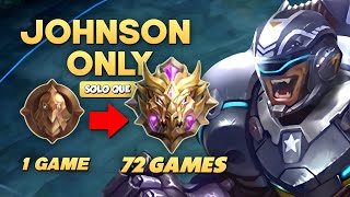 I ONLY PLAYED JOHNSON FROM WARRIOR TO MYTHIC Solo ranked [upl. by Gwynne854]