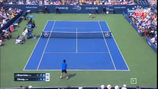 Stanislas Wawrinka vs Chung Hyeon US OPEN 2015 [upl. by Anwahsit]