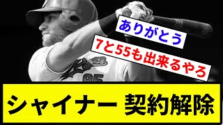 【外国人選手 全員燃ゆ】シャイナー 契約解除【反応集】【プロ野球反応集】 [upl. by Fuhrman]