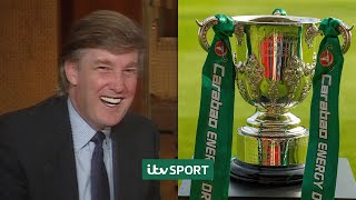 🏆😧 When Donald Trump did the League Cup draw  ITV Sport Archive [upl. by Elberfeld429]