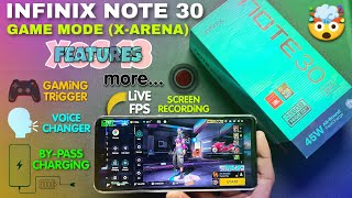 Infinix Note 30 Game Mode Amazing new features🤯 bypaas voice changer live FPS amp more [upl. by Adama]