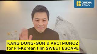 KANG DONGGUN amp ARCI MUÑOZ star in FilipinoSouth Korean romantic film SWEET ESCAPE [upl. by Aivila]