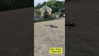 airwolf fw450 v3 gps rc helicopter front yard flight shorts t [upl. by Ahseekal]