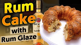 The BEST Rum Cake Recipe definitely NOT for the kids 🍹 [upl. by Elsey]