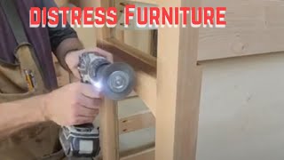 How to Distress Wood woodworking [upl. by Rama905]