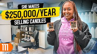 Candle Business Makes 300000 In 18 Months [upl. by Eanrahc998]