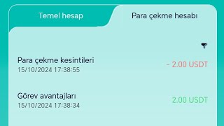 GÜNDƏLİK 2 DOLLAR QAZANCBİRJA HESABINA ÇIXARIŞ pulqazan pulqazanma pulqazanmaq [upl. by Ellehcen]