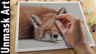 Fox Painting with Soft Pastels  Live Tutorial [upl. by Loring]