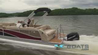 Harris FloteBote Grand Mariner SL 250 Pontoon Boat Review  Performance Test [upl. by Gnil95]