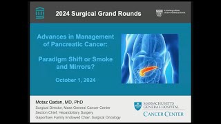 Motaz Qadan Advances in Management of Pancreatic Cancer [upl. by Acirema]