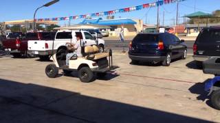 Golf cart tug of war [upl. by Ilak]