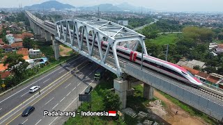 Perjalanan KERETA CEPAT Whoosh di hari Minggu 26 November 2023  High speed rail bridge Indonesia [upl. by Eenrahc]