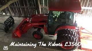 Kubota L3560 50hr Maintenance [upl. by Naved]